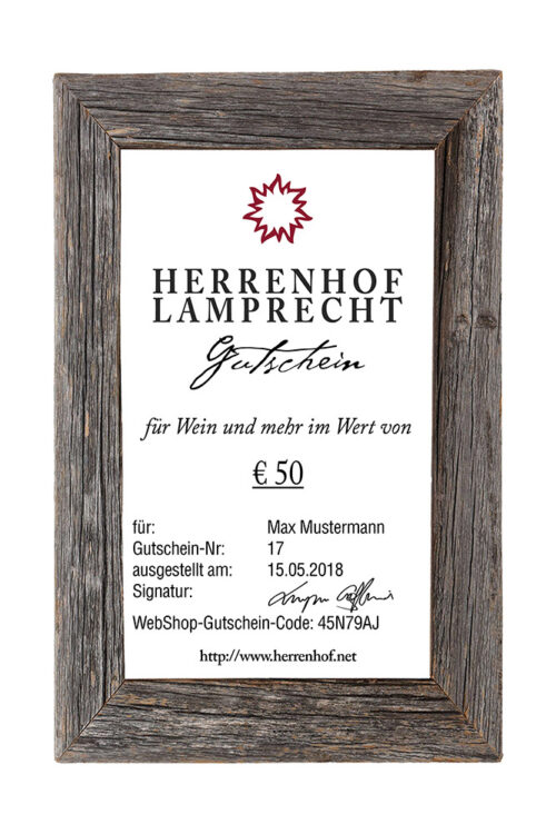 Gutschein Wein und mehr 50 EURO